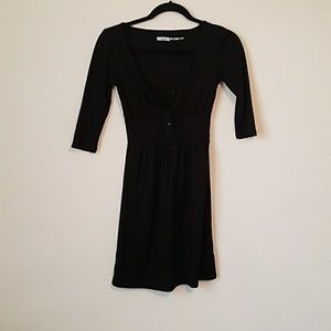 Kimchi Blue all black dress from Urban Outfitters